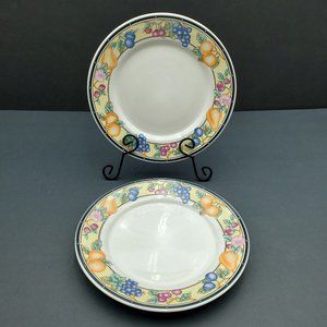 Oneida Select Collection Orchard Salad Plates Dessert Bread Plates Fruit Pattern